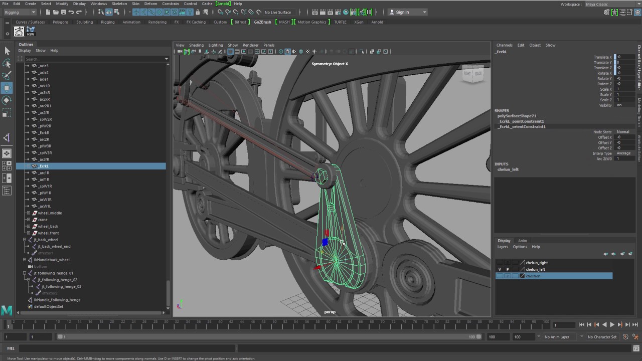 Train mechanic rig