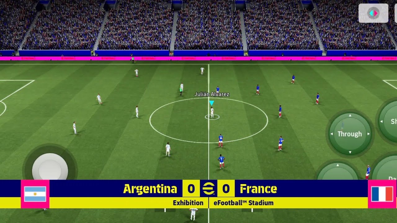 efootball mobile 2026 gameplay (Argentina VS France)