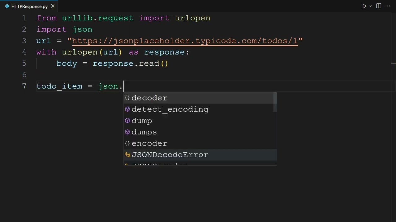 Использование urllib для создания HTTP-запроса с помощью Python