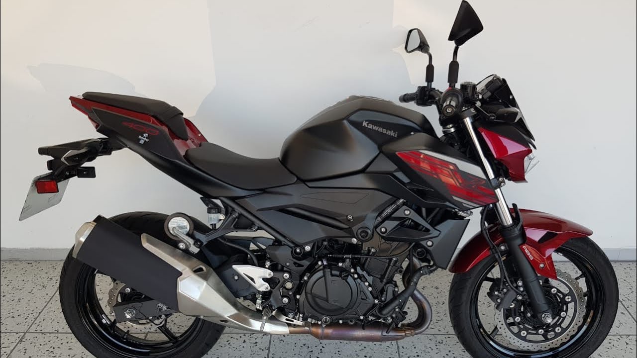 2020 Kawasaki Z400, Red, 1400km's