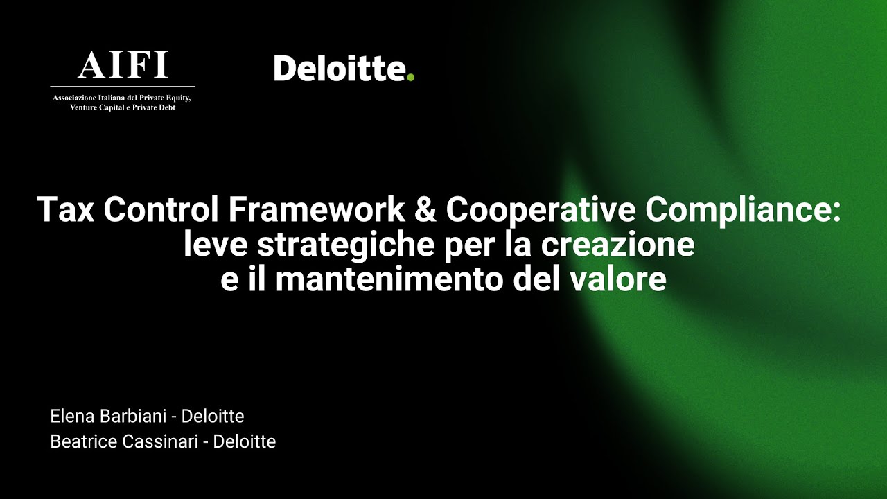 Tax Control Framework & Cooperative Compliance