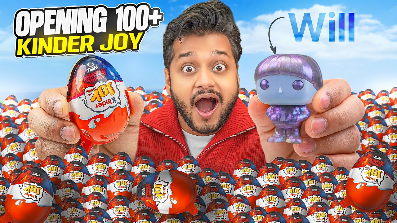 Finally Rare Will Found! 😱 100+ Kinder Joy Stranger Things Edition Unboxing!