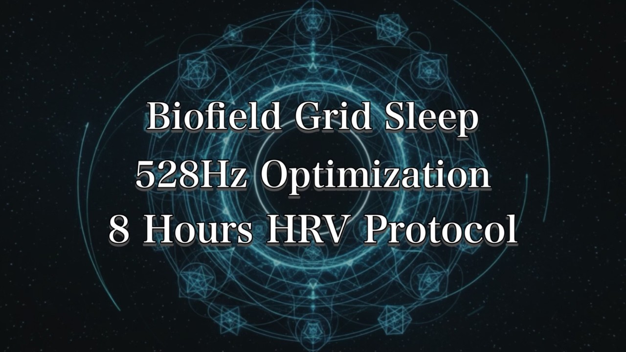 Sacred Geometry Sleep 528Hz + Water Voice | Energy Field Optimization | Deep Rest