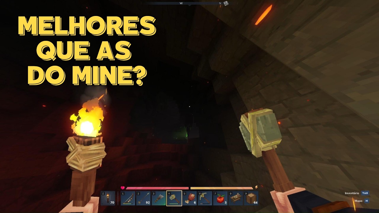 Explorando as Cavernas do Hytale!