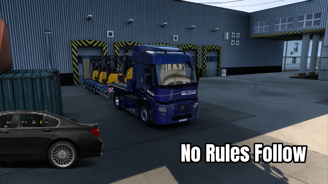 Electric Truck Full Speed No Rules Run ⚡ | ETS 2 Gameplay