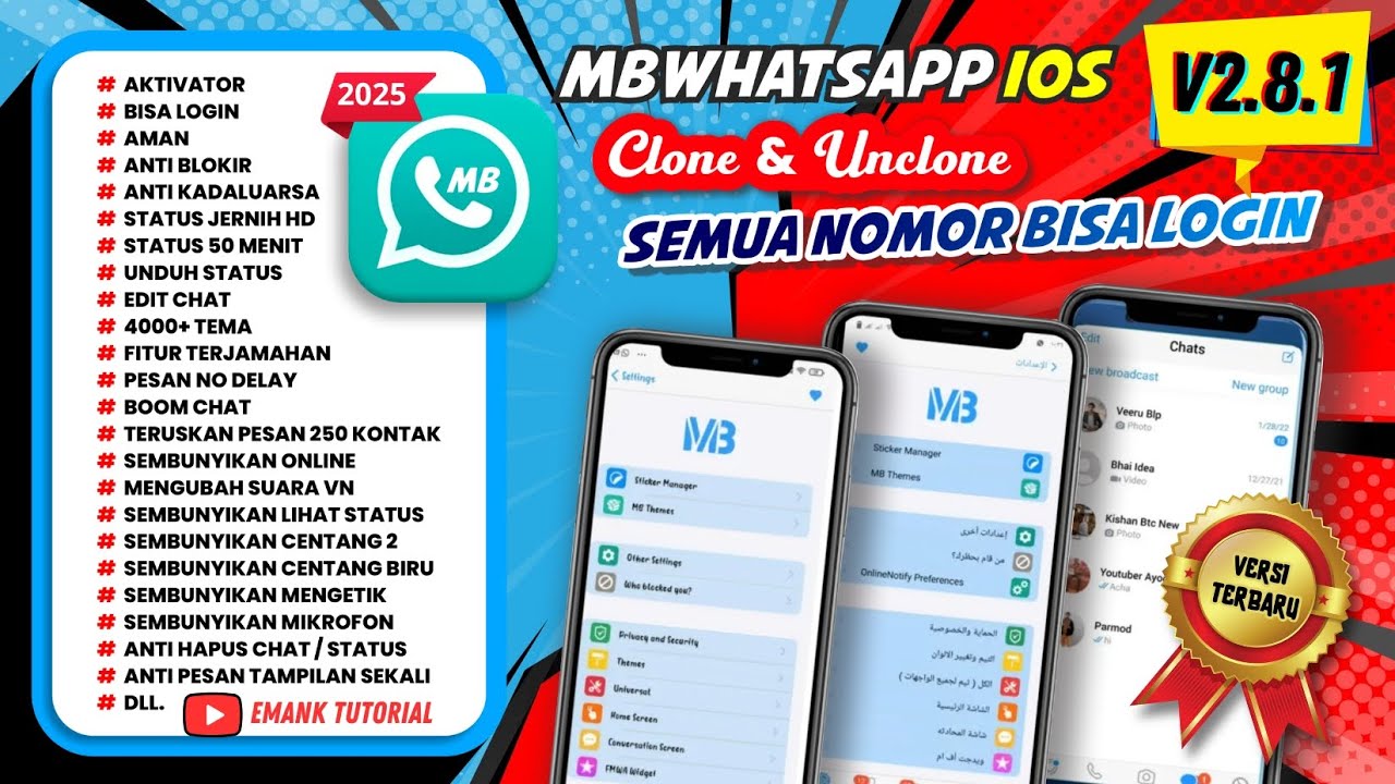 MB WhatsApp iOS version 2.8.1 latest 2026 update || WA MB || MB WA || latest 2026 WhatsApp mod ve...