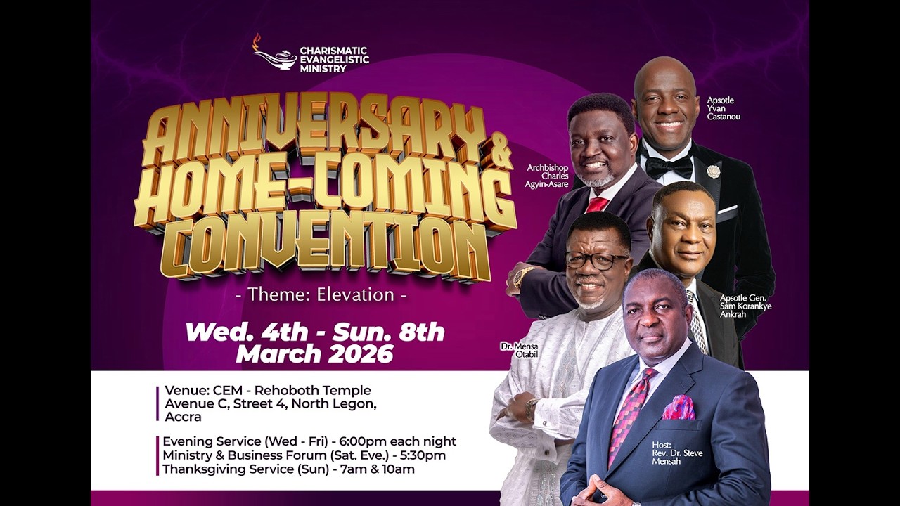 ANNIVERSARY & HOMECOMING CONVENTION 2026  || 6 MARCH 2026