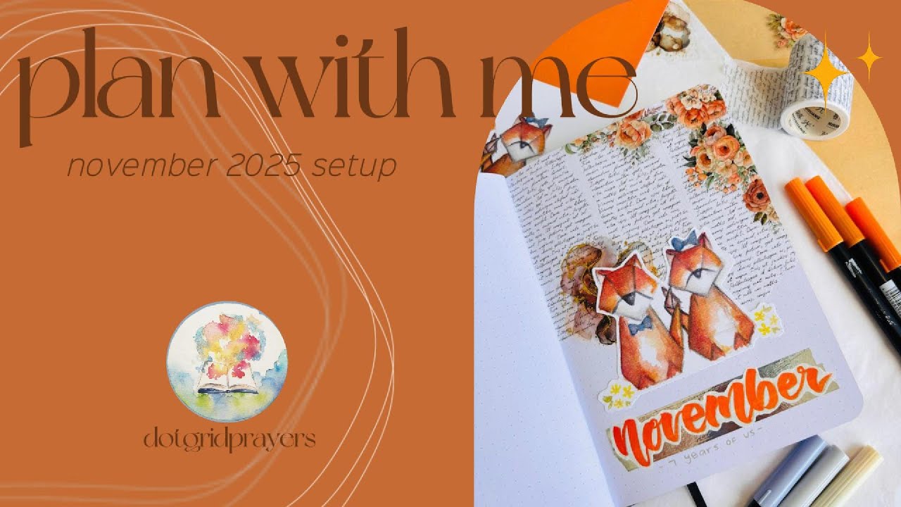 Plan with Me: November Bullet Journal Setup 2025
