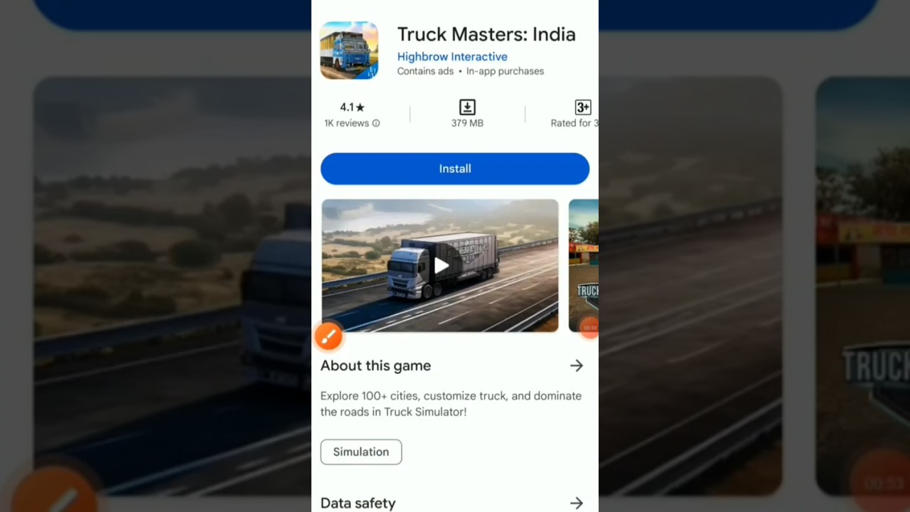 truck master India heavy game #higbrow intergetiv