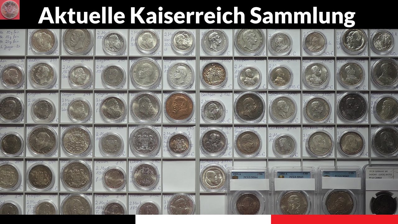 Von Prachtst&uuml;cken, Kursm&uuml;nzen und NCG / PCGS Slabs - Aktueller Stand der Kaiserreich Sammlung