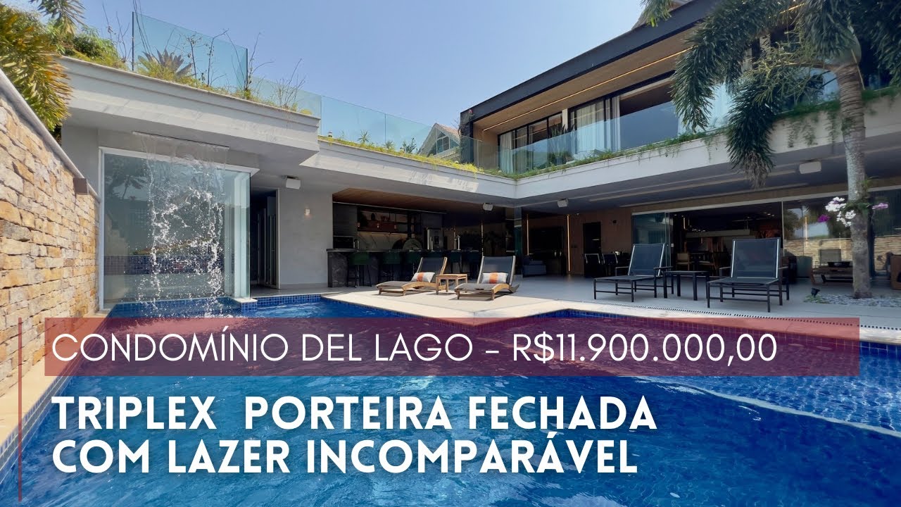 CASA TRIPLEX COM 600 M² NO CONDOMÍNIO DEL LAGO - BARRA DA TIJUCA | PRÁTICA CONSULTORIA