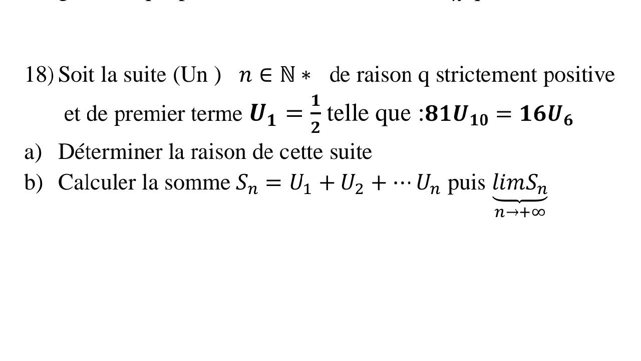 suite G// correction exercice suite géométrique