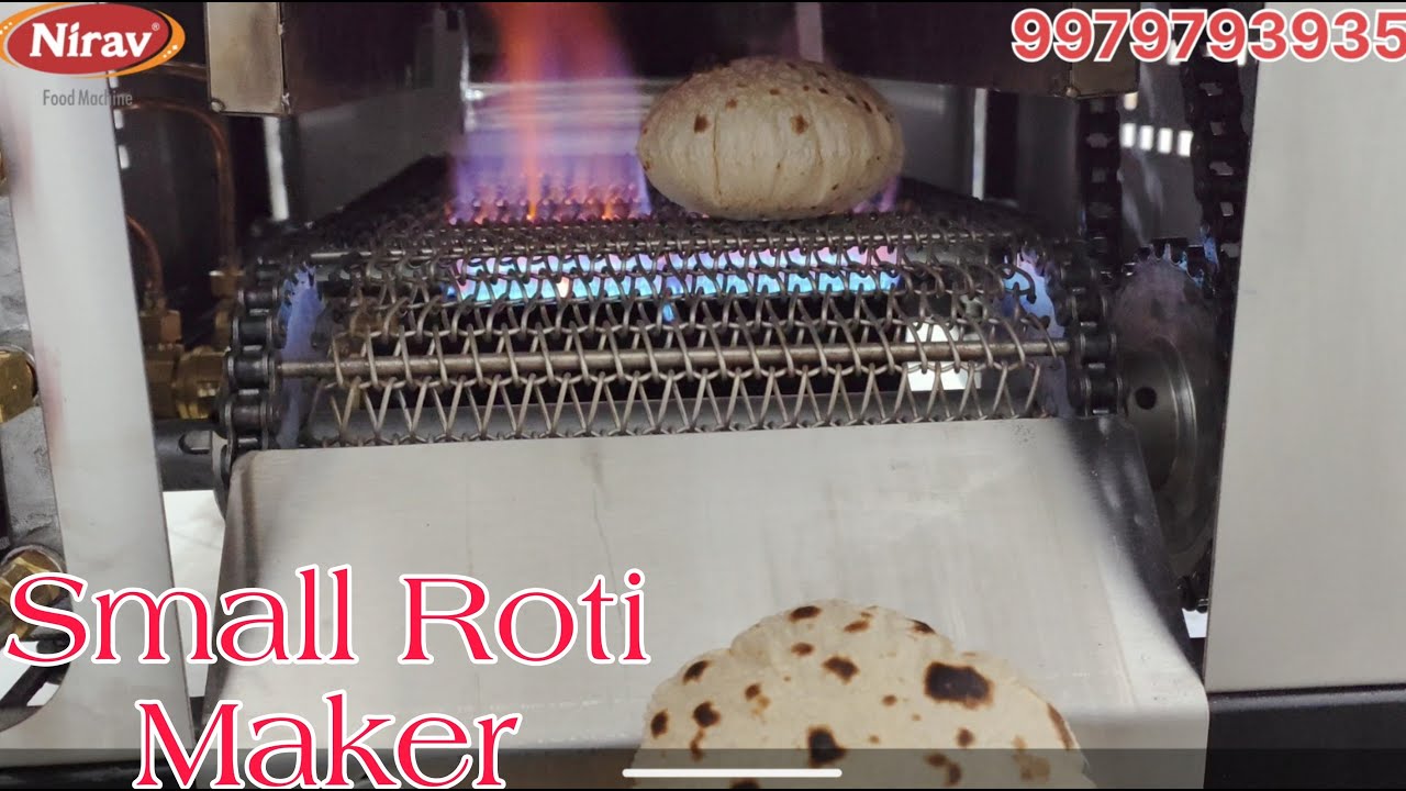Small automatic chapati making machine /automatic belt type roti making machine -nirav roti maker