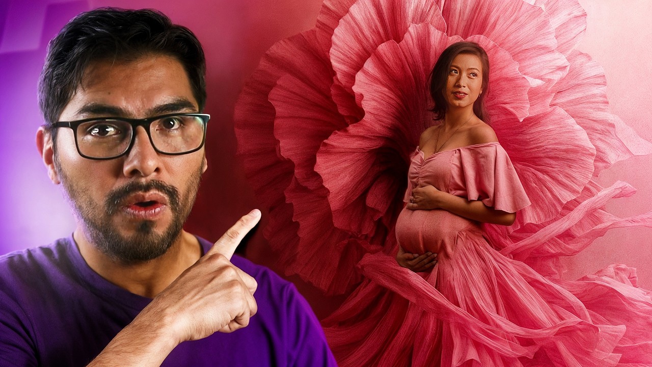 Cómo Crear Fondos para Fotos de Maternidad en Photoshop | Tutorial Paso a Paso