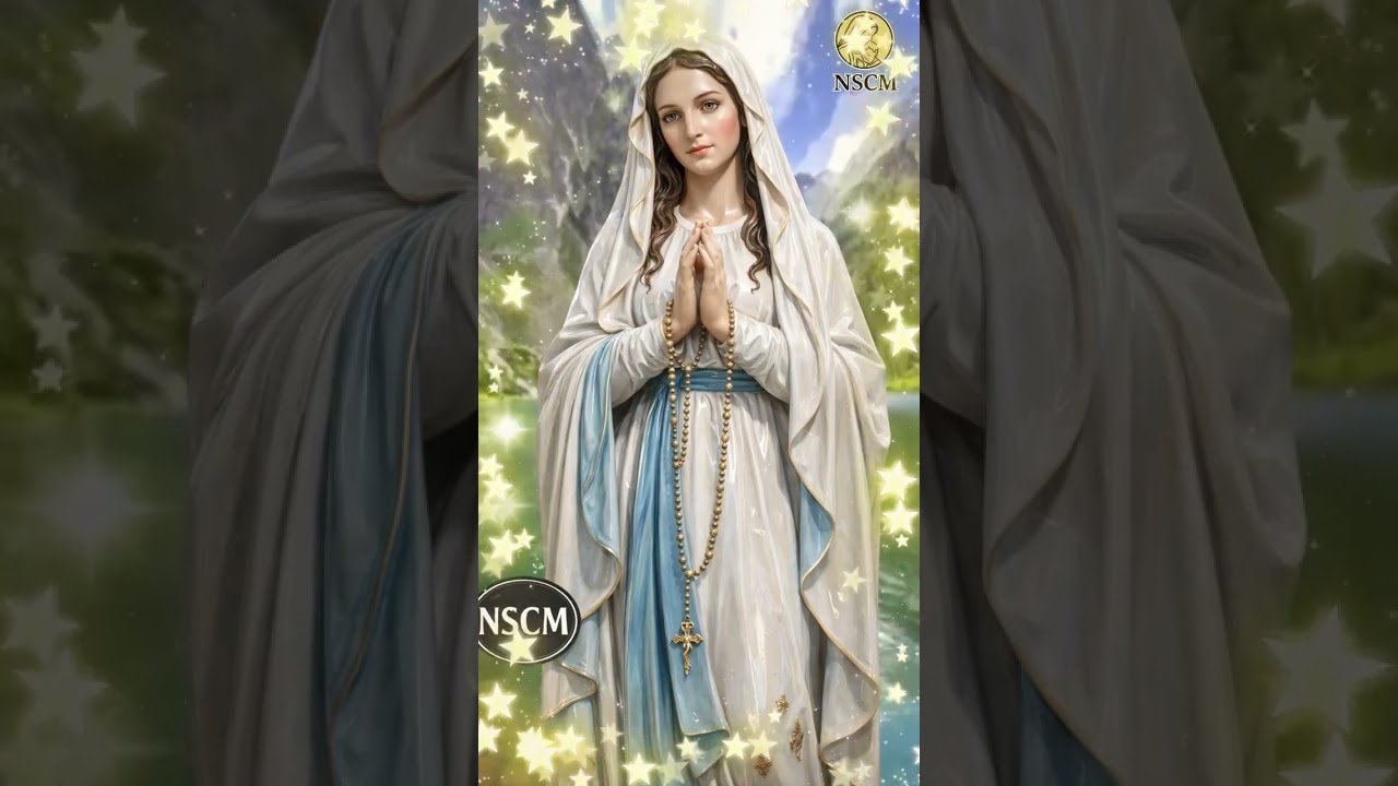 Oração da noite com Nossa Senhora de Lourdes