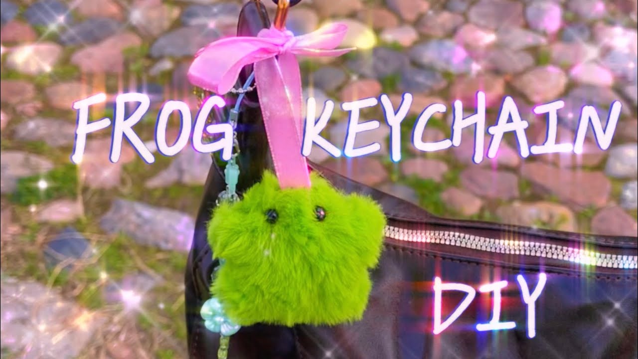 DIY Plush Frog Keychain ✨ Easy Sewing Tutorial