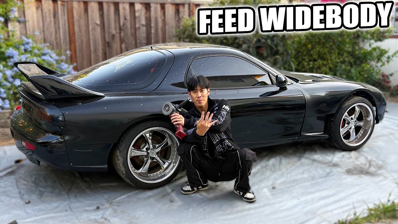 Installing A FEED Widebody Kit! | RX7 Rebuild Pt.6