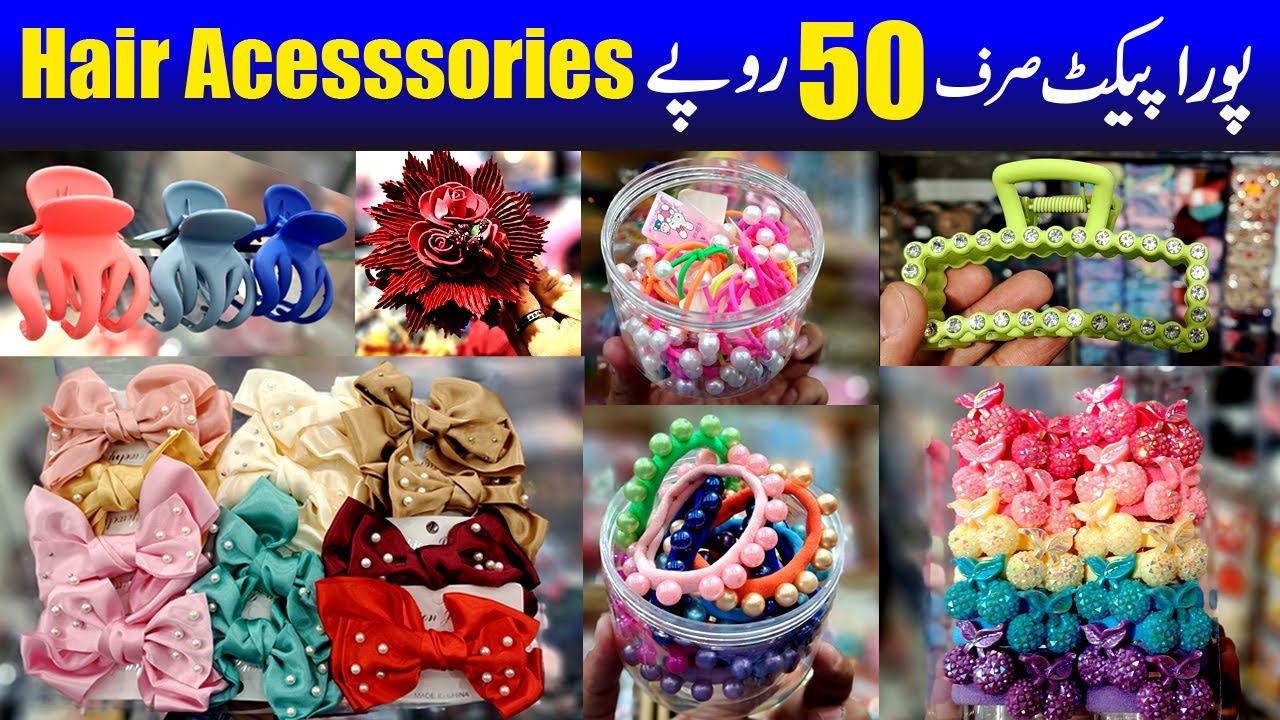 Imported hair accessories | Hair Clip | Hair pins & poni | Hair band | Hair accessories git box