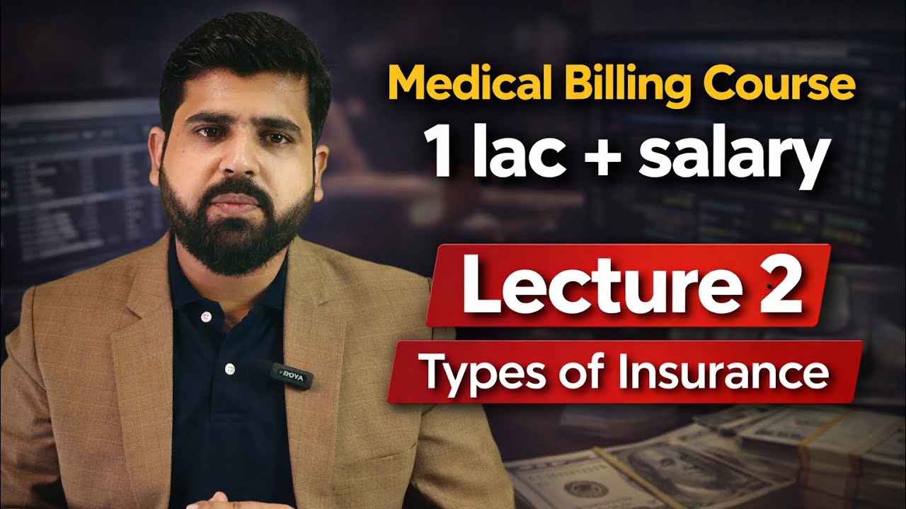 Types of insurance in medical billing | medical billing course | profit book | learn to earn
