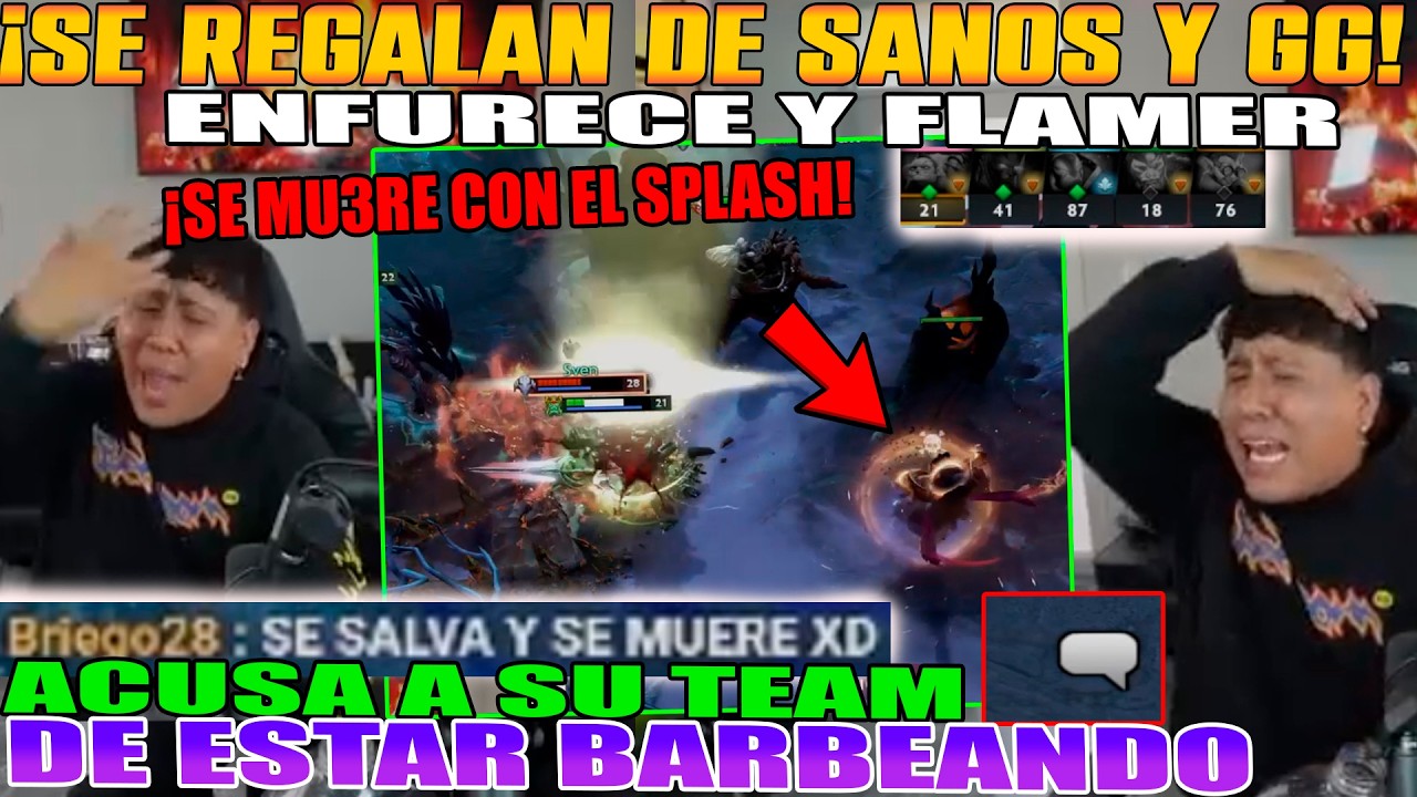 SE REGALAN DE SANOS Y GG!! MACARIUS ENFURECE Y FLAMEA A SU TEAM WANOS. LOS ACUSA DE BARBEROS DOTA 2