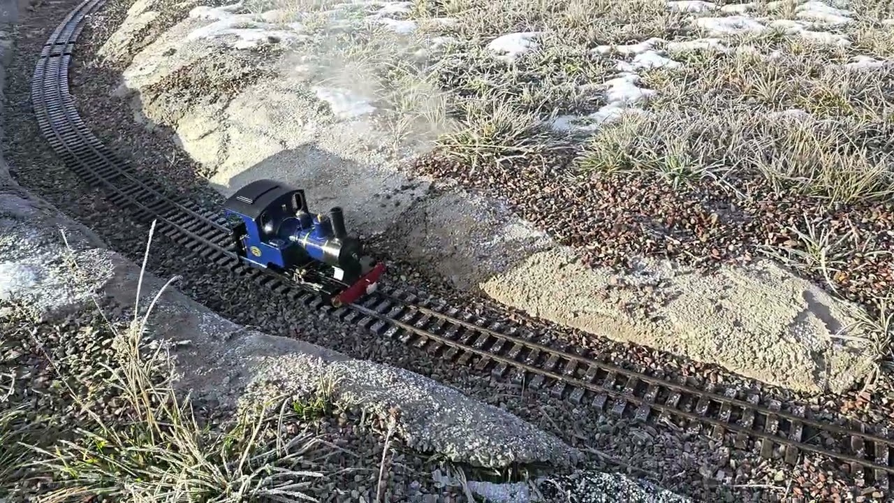 Live steam Roundhouse Billy first run in Montana