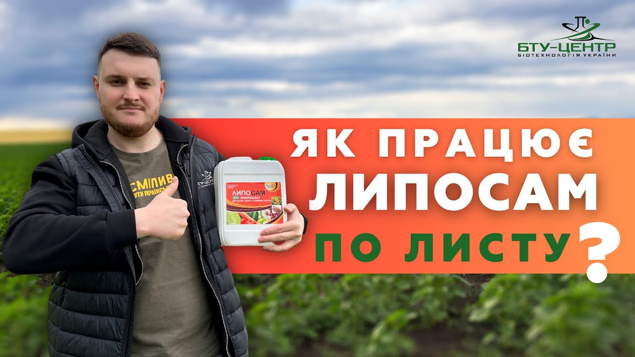 Як працює прилипач ЛИПОСАМ по листу?