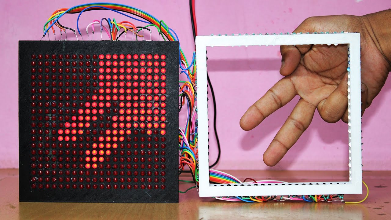 how to make touch screen display easy way using IR