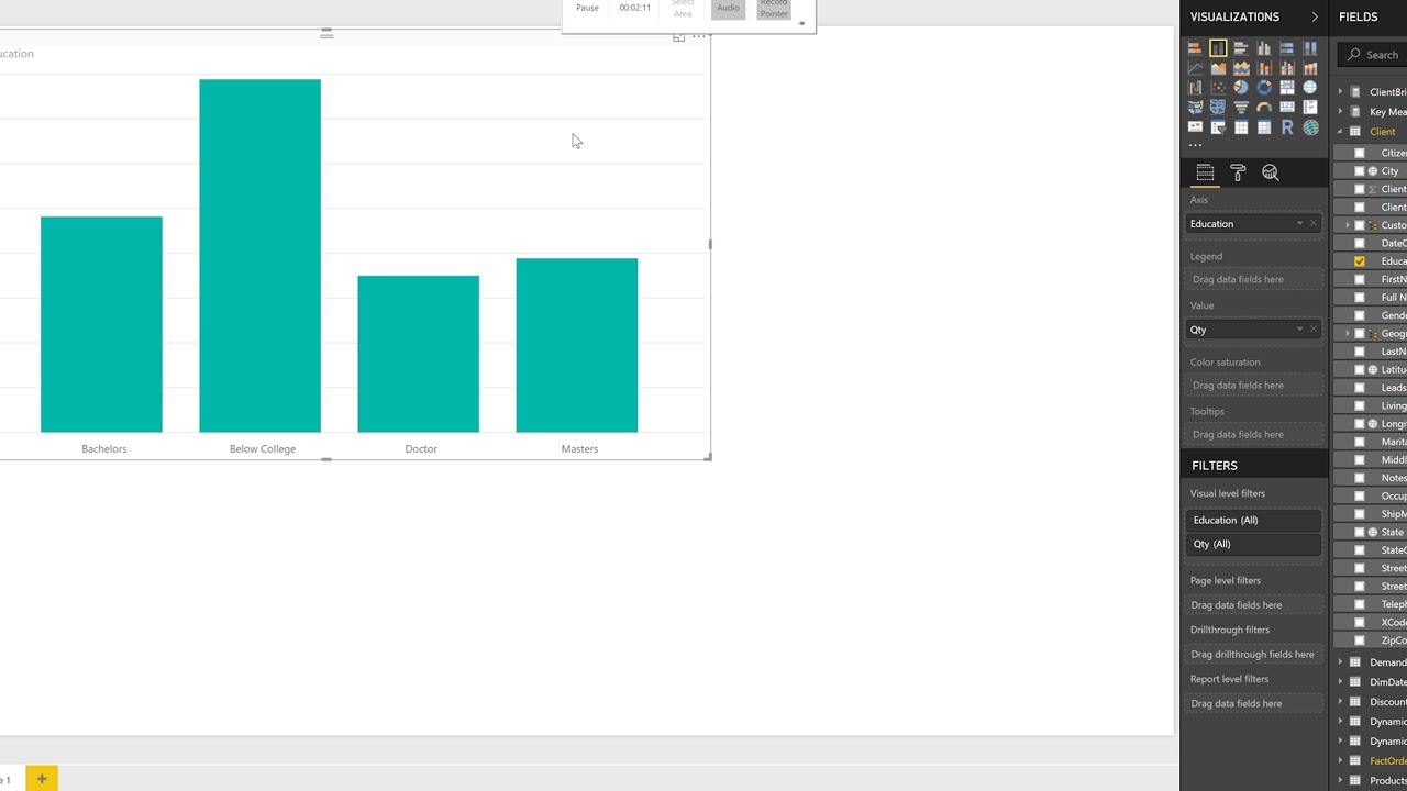 1. Power BI - Dynamic Axis