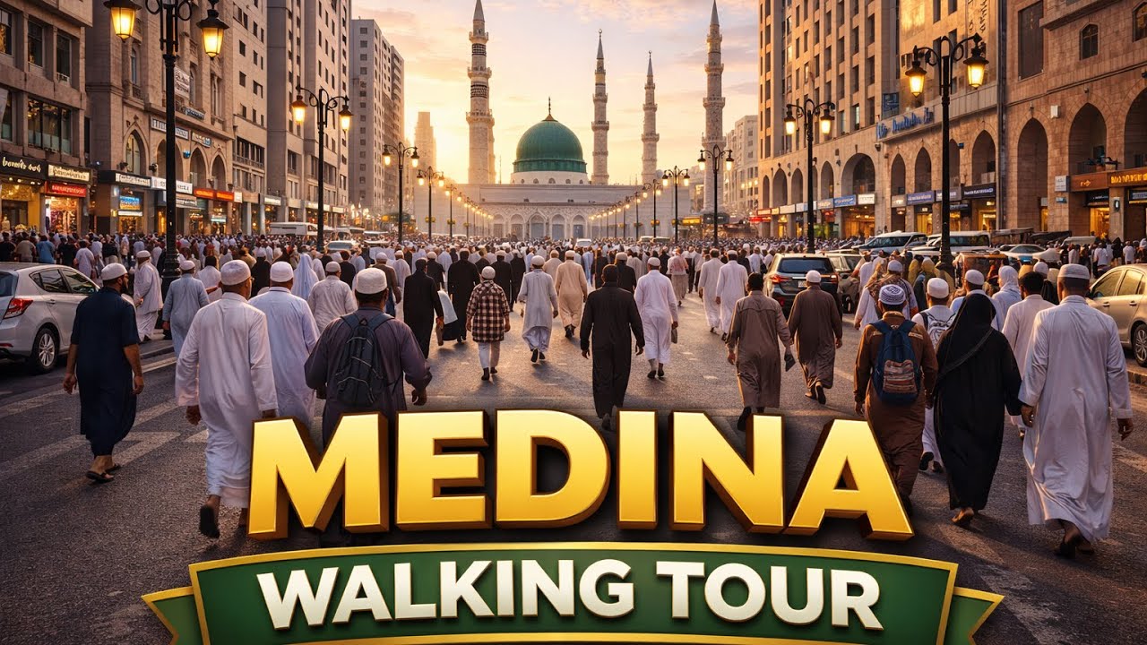Morning Walk Near Masjid e Nabawi , Jannat Al Baqi | Medina Walking Tour 4K