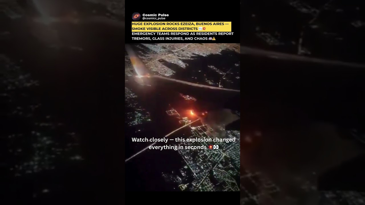 Massive Explosion Lights Up Buenos Aires 😳💥 | Chaos in Seconds 