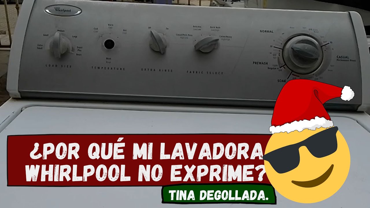 ¿Por qué mi lavadora Whirlpool no exprime? Porque tiene la tina degollada/ Tornillo agitador podrido