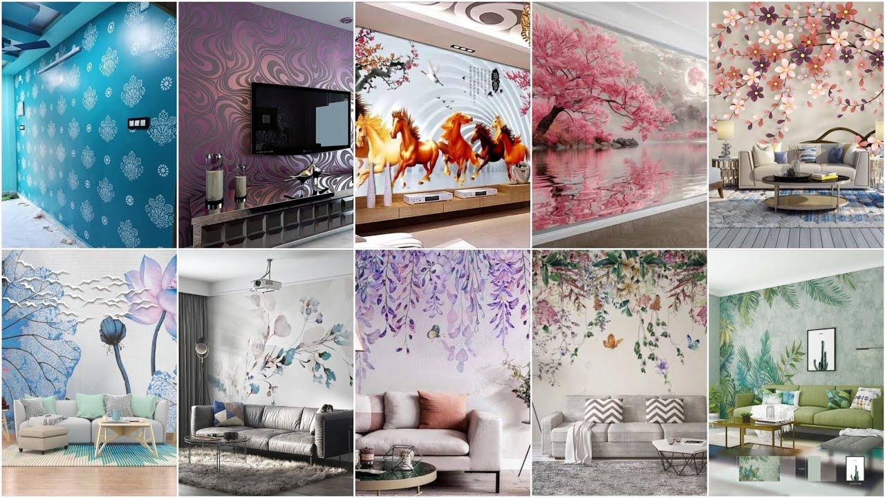 Latest Living Room Wallpaper Designs|3D Wallpaper Designs for Living Room|Luxury Wall Decor for Home