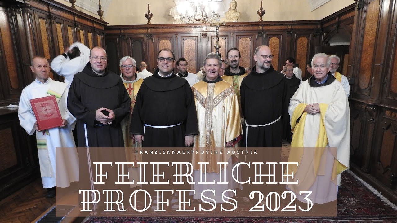 Ewige Profess: Br. Gabriel, Br. Ambrosius und Br. Nikodemus