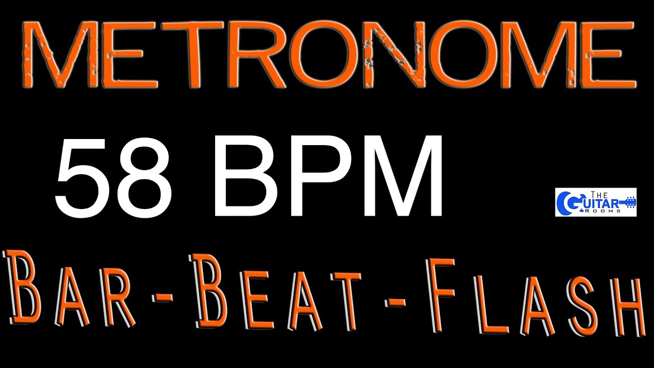 58 BPM FREE Metronome Best Free Online Metronome  Beats Per Minute Counter Flash Drummers Metronome