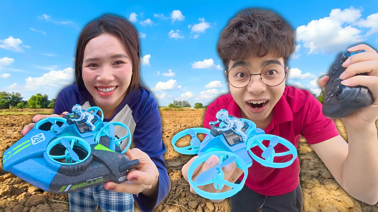 Máy Bay Kết Hợp Với Xe Đua Cano Dưới Nước Thắng Tê Tê Trải Nhiệm Fly Cam 3 in 1 Siêu VIP