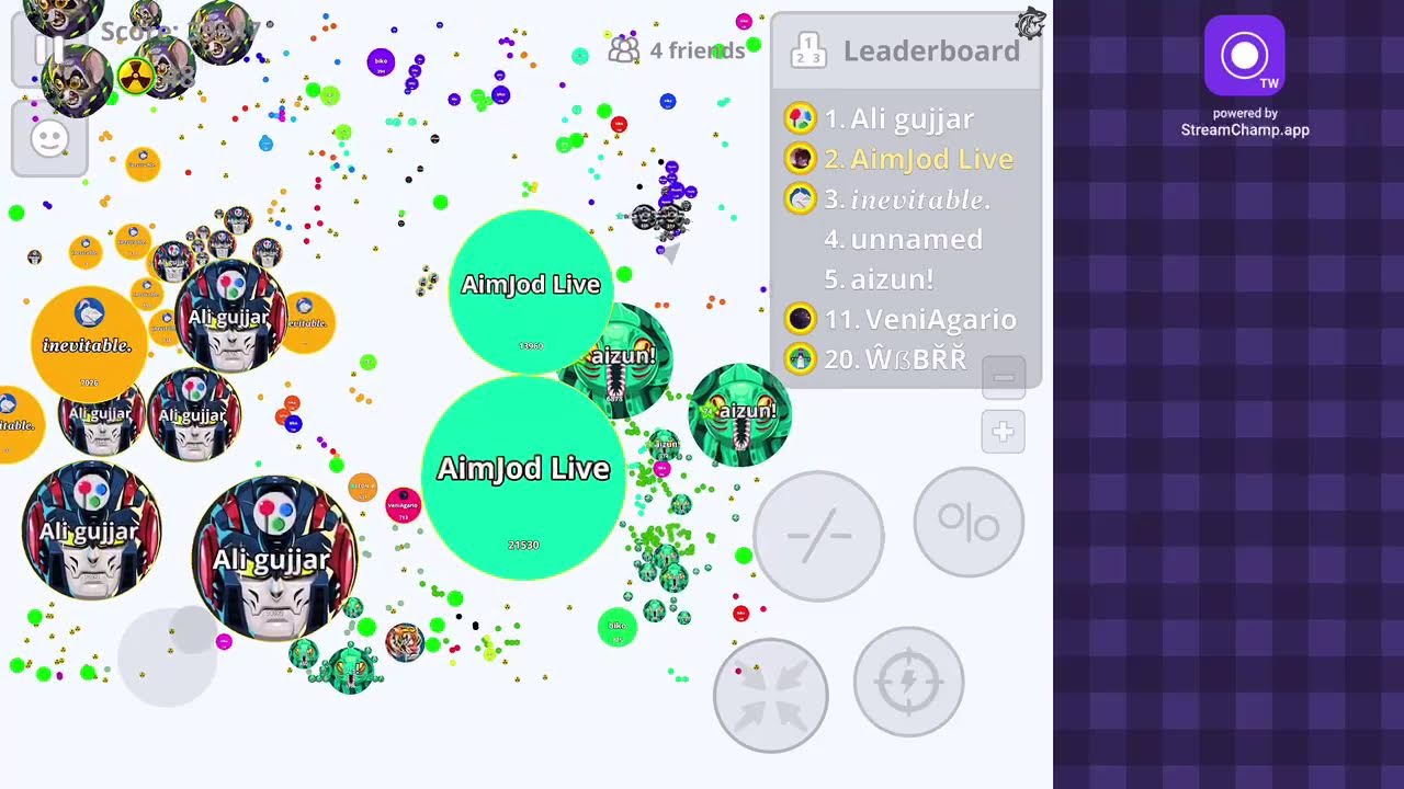 Aimjod agario live #agario #Miniclips