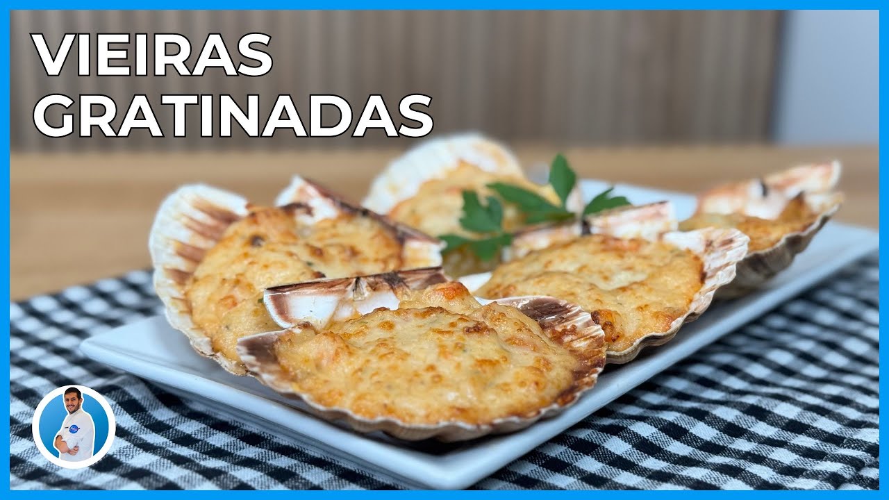 Como hacer VIEIRAS a la GALLEGA gratinadas:  la receta paso a paso