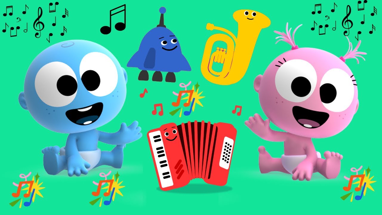 Googoo & Gaagaa | Musical Adventures & Vehicles for Kids | Exploring Music Sounds | Accordion & More