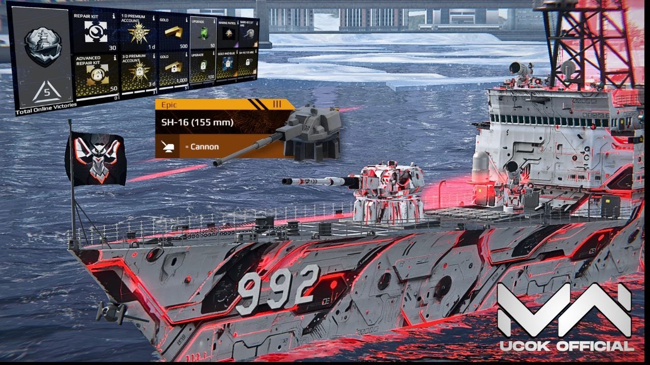 SH-16 (155 mm) - Rewards Mini Pass Event “Liberty Protocol” | Modern Warships