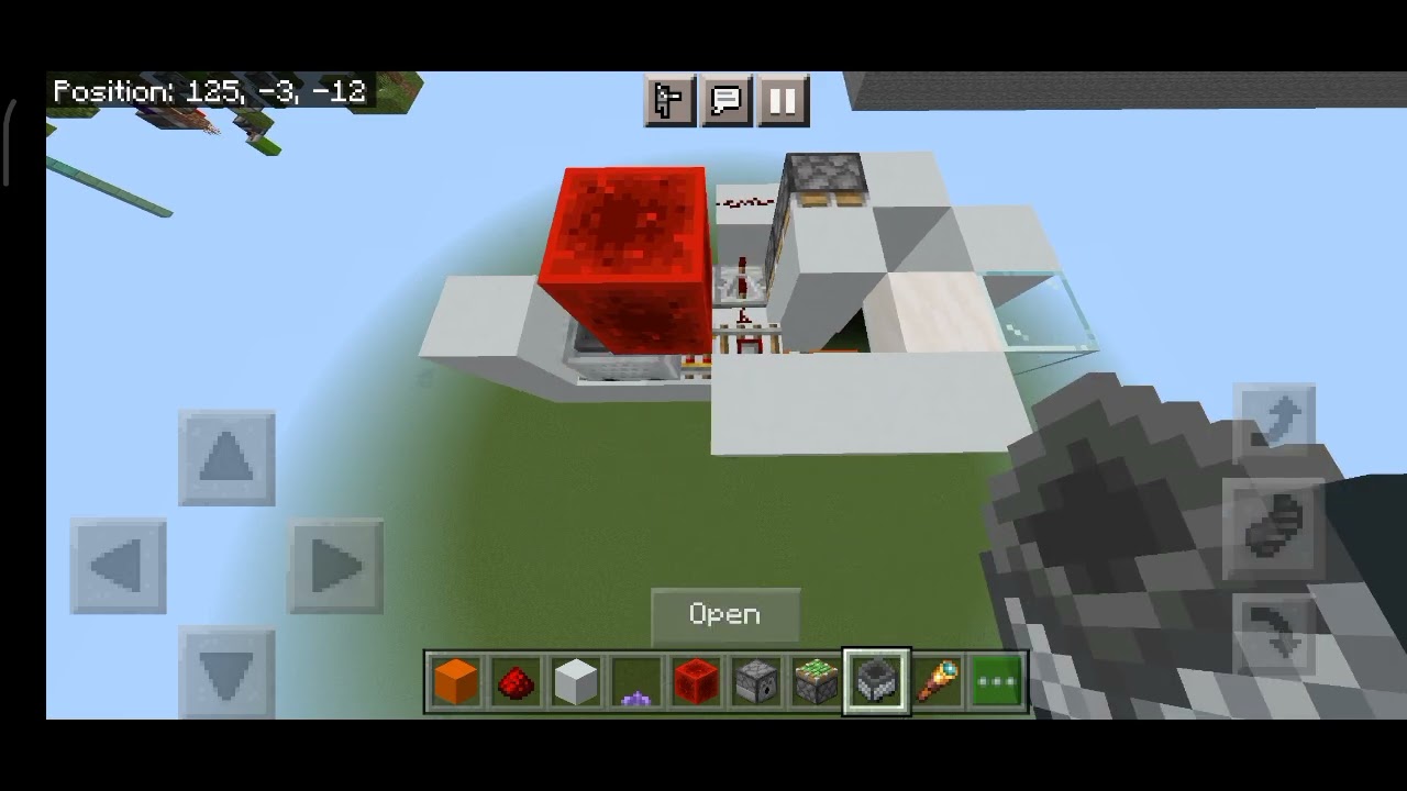 MCBE- Chest/Hopper minecart instant unloader part 1