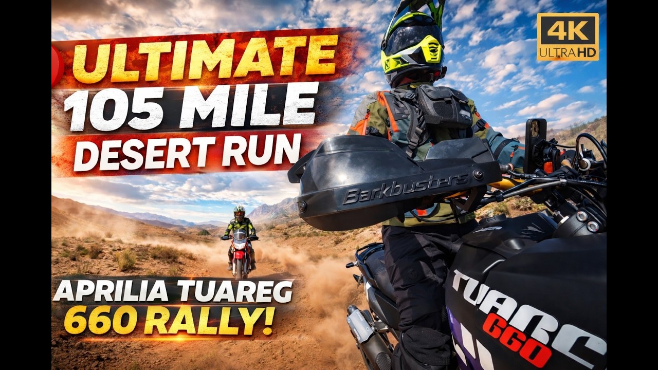 105 Mile off road test for the 2026 Aprilia Tuareg 660 Rally!