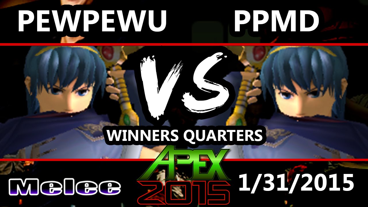 Apex 2015 - PewPewU (Marth) Vs. PPMD (Falco, Marth) - Winners Quarters - SSBM