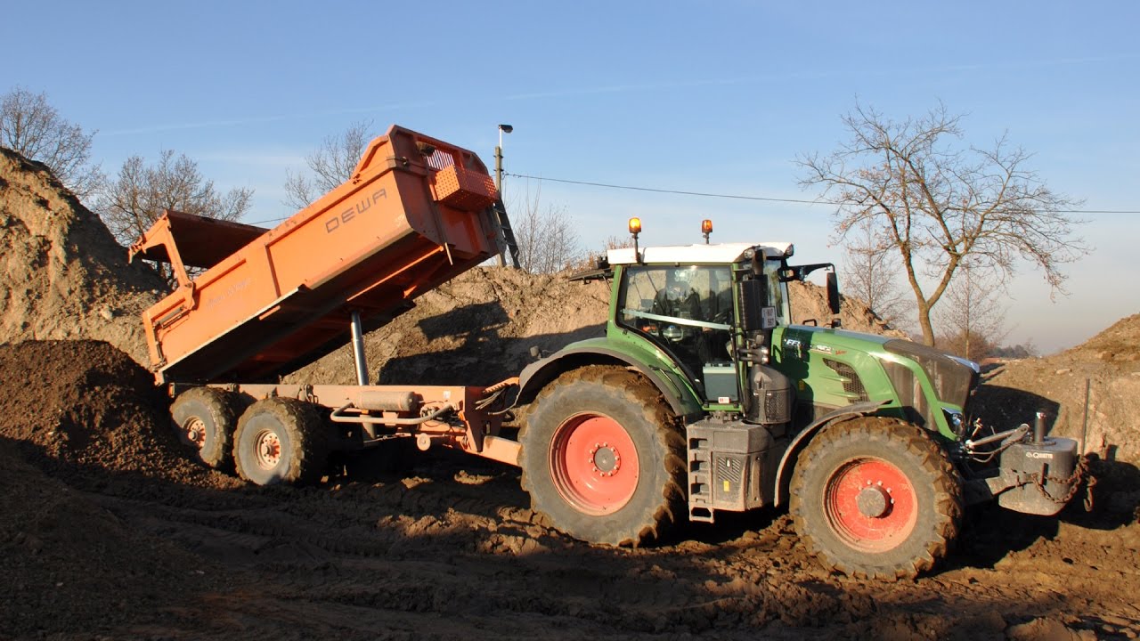Fendt 822 vario & DEWA grondkipper - Willems-De Vlieger bvba