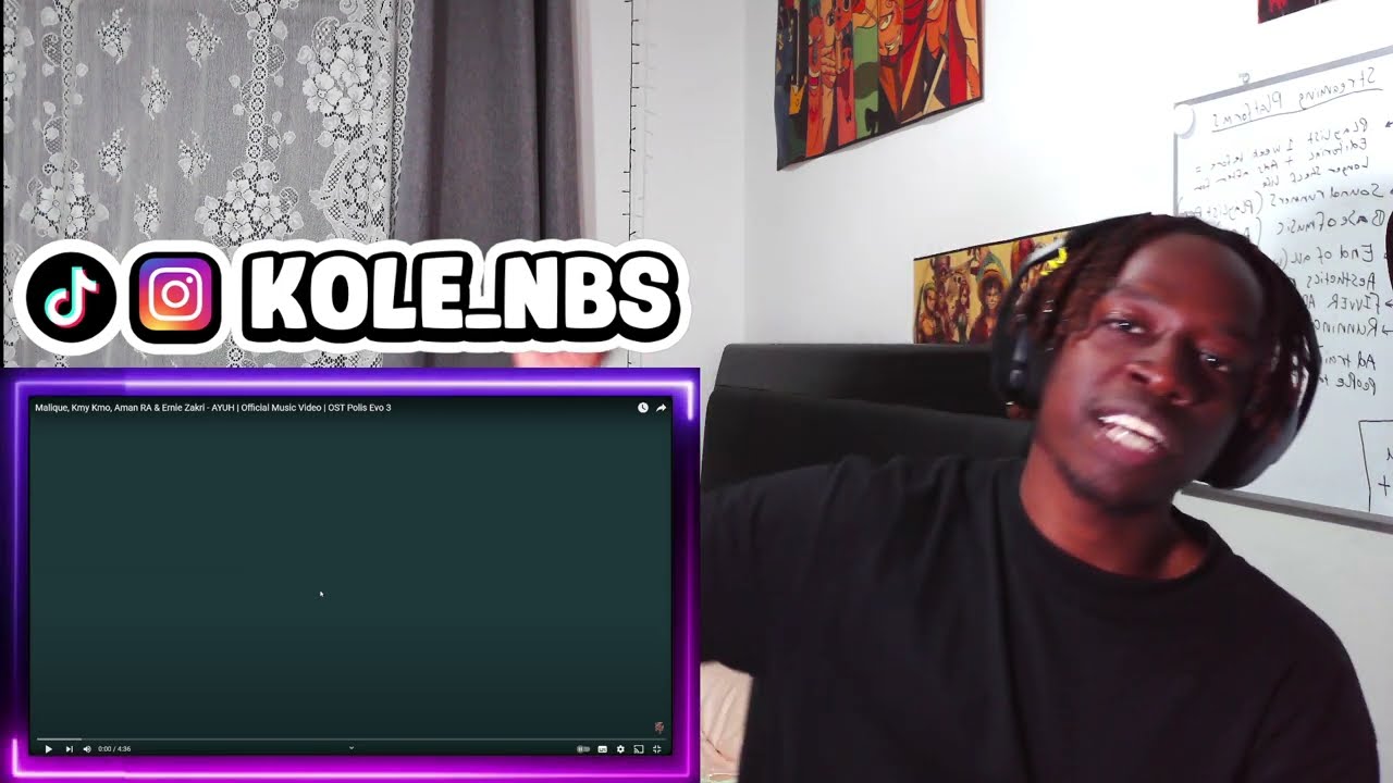 Malique, Kmy Kmo, Aman RA & Ernie Zakri - AYUH | Official Music Video | OST Polis Evo 3 - REACTION