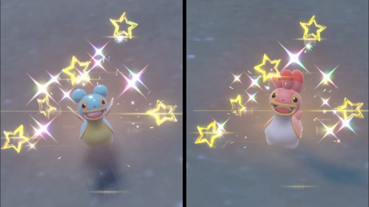Pok&eacute;mon Scarlet and Violet Shiny Shellos(West/East Forms)