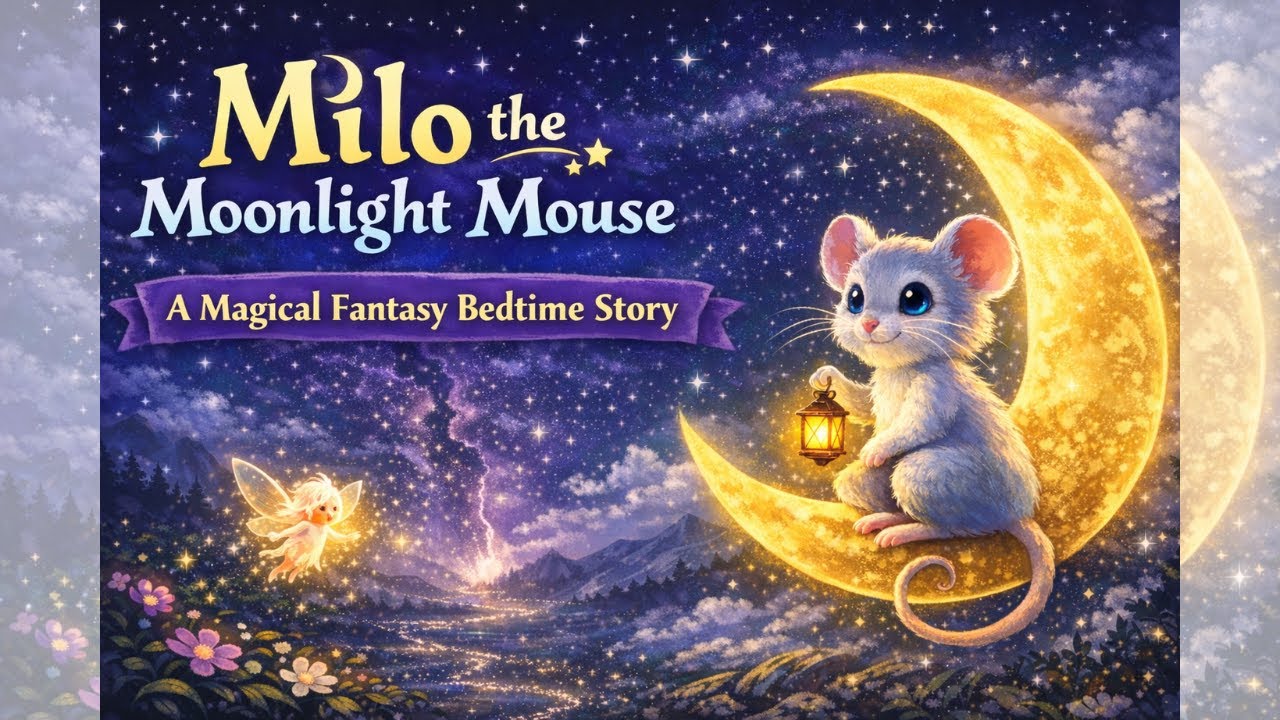 Milo the Moonlight Mouse 🌙 | A Magical Fantasy Bedtime Story for Kids