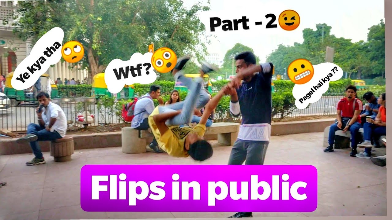 Flips in public ! Girls reaction 😮 #2||public reaction || Mohit Kumar|Connaught place