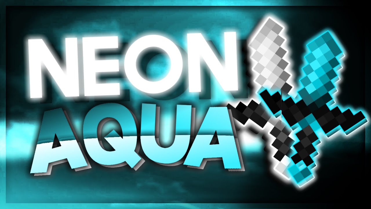 Neon Aqua [Pack] (16x) Minecraft Short Sword Best PVP Texture Pack Download! +FPS!