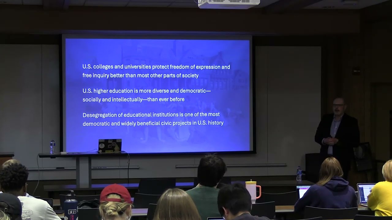 Finegold Lecture 2025 - Bradford Vivian on History and Threats to Academic Freedom