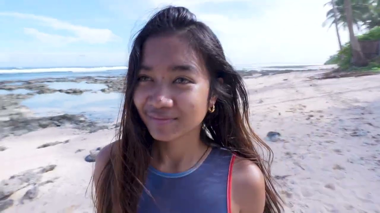 Tropical Ocean Walk in Siargao, Philippines | Cinematic 4K No Talking